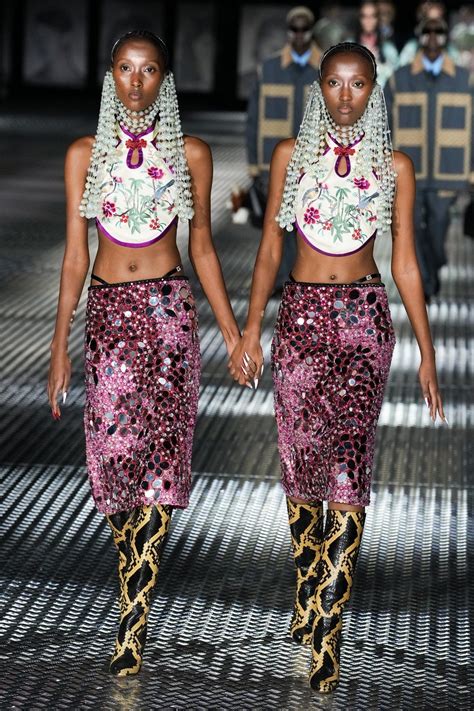 gucci twin fashion show|Gucci twins runway.